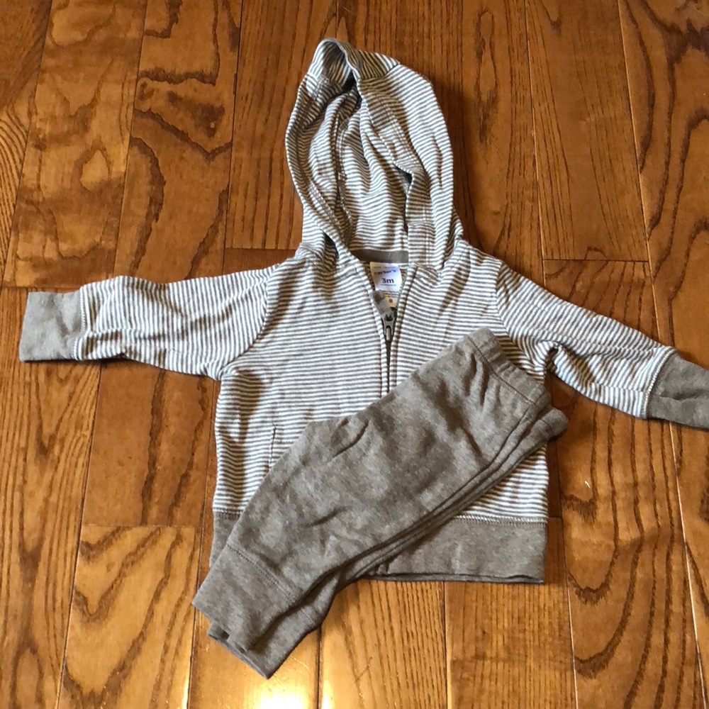 0-3 mo boy top and bottom set